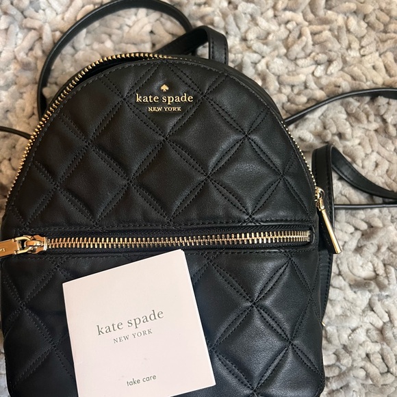 PERFECT GIFT - Kate Spade Mini Backpack Black - Used 1 time. - Picture 5 of 5